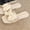 White, variant on Commforr Cute Sandals for Women,Walking Sandals Women,Summer Shoes for Women,Women's Sandals,Wedge Sandals,Summer New Fashion Ladies Non- Mid-Heel Rhinestone Slippers Sandals,White,8