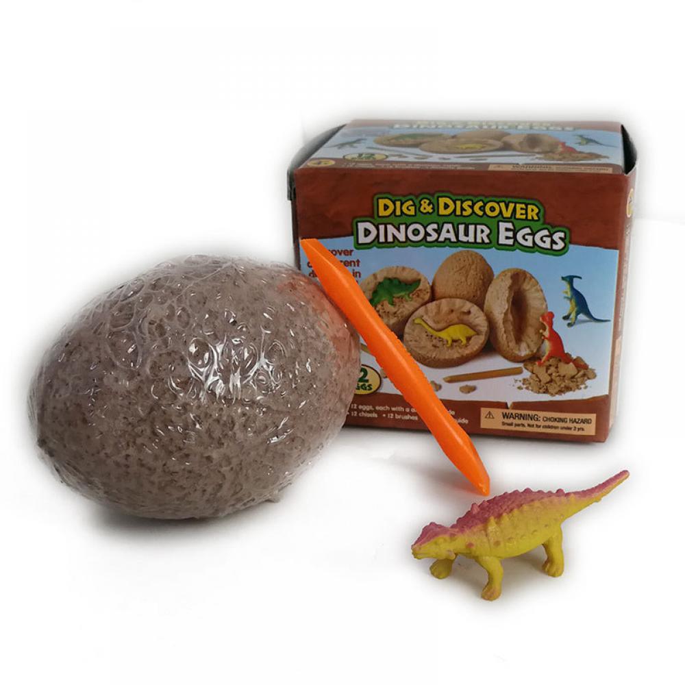 Archaeological Excavation Simulation Primary Color Small Dinosaur Stone Handmade Toy Learning & Education Dino Egg Dig Kit - image 3 of 7