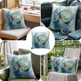 thumbnail image 6 of Ocean Beach Turtle Throw Pillow Cover Modern Art Animal Cotton Linen Cushion Cover Throw Pillow Case with Invisible Zipper for Couch Sofa Bed Chair Car 26x26 Inch, 6 of 9