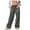 Gray, variant on WIZUTIZ Work Pants for Women Thin Trendy Baggy Wide Leg Beach Pants Spandex Elastic High Rise Full Length Sweatpants Heart Print Drawstring with Pockets Sweatpants for Ladies Activewear Travel Gray