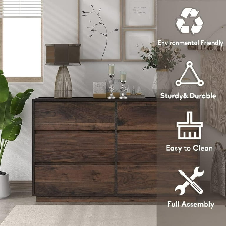 Dark brown modern online dresser