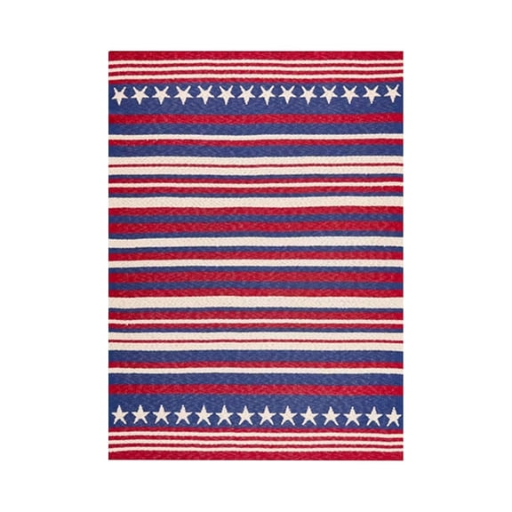 Clode Americana Summer Knitted Throw Blanket – USA American Flag Oversize Throw Red and Stripe 70x100cm Lightweight Patriotic Decor for Couch & Bed Sofa Throw Blanket