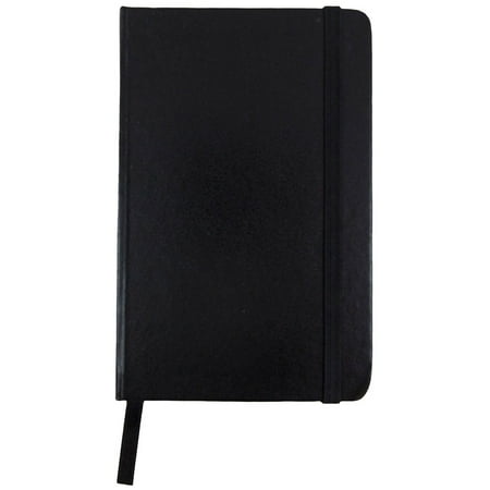 UPC: 0799418482057 | JAM Hardcover Notebook with Elastic Band  1/Pack  Black  Small  3 3/4 x 5 5/8  100 Lined Sheets