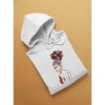 thumbnail image 2 of Pretty African Girl Watercolor Hoodie Women -Image by Shutterstock, Female Medium, 2 of 4
