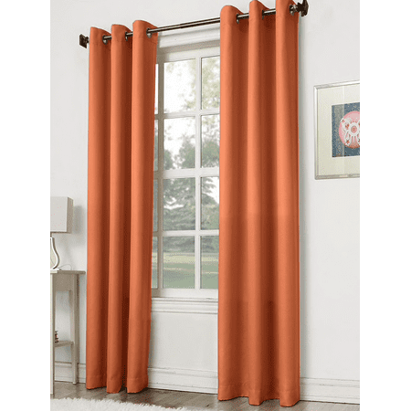 Solid Amy Thermal Blackout Window Curtain with Shiny Back to REFLECT SUNLIGHT! (95