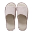 thumbnail image 3 of Linen Printed Indoor Home Slippersfor Women/Men,Garden Household Floor Non-Slip Shoes, 3 of 5