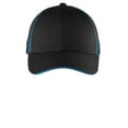 thumbnail image 2 of Port Authority Adult Unisex Regular Plain Cap Blk/Shock Blue One Size Fits All, 2 of 2