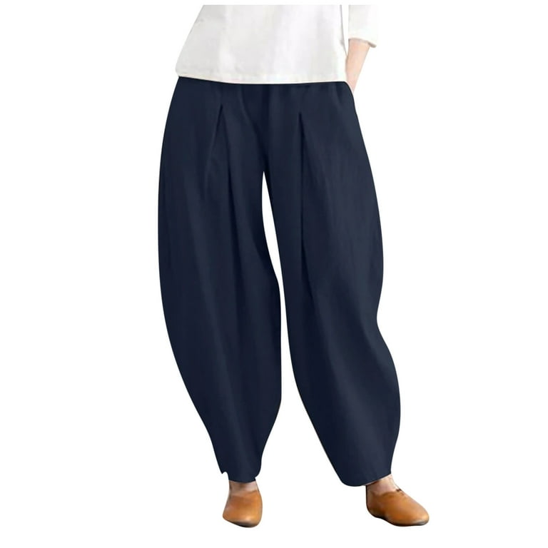 Cute Comfy Pants Women Casual Solid Color Trouser Pant Cotton Blend  Drawstring Elastic Waist Elastic Waist Women, Grey, Small : :  Clothing, Shoes & Accessories