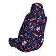 thumbnail image 2 of Wukai Winter Skiing Snowflakes Full Set Car Seat Covers with Soft Padding Universal Auto Front Seats Protector and Cushion Mat, 2 of 5