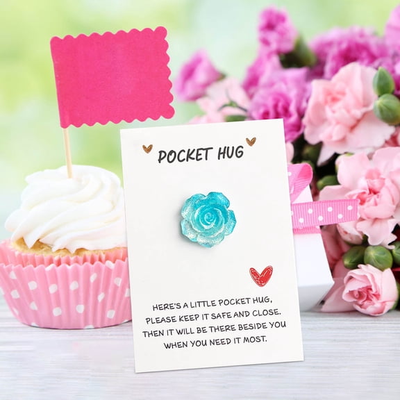A Pocket Hug for Hairstylists, Mini Hairdresser Tools Heart Pocket Hug Token with Greeting Cards, Hairdresser Appreciation Gifts for Women Men Birthday Christmas Salon