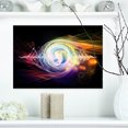 thumbnail image 1 of Design Art - Vagues Lumineuses en Particules sur Noir, 1 of 4