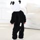 thumbnail image 3 of 1 adorable mono de invierno de una pieza con forma de panda para bebé de franela, 3 of 6