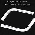 thumbnail image 5 of 90 Degrees Projector Screen Wall Mount L-Brackets Projection Screen Hanger Adjustable Mount for HD Projector Screens, 5 of 5
