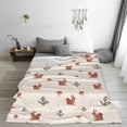 thumbnail image 3 of Yiaed Cute Squirrel Pattern Fleece Throw Blanket,Fleece Throw Blankets for Couch & Bed All Season Use -60"x50", 3 of 6