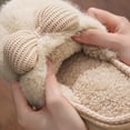 thumbnail image 3 of Autumn and Winter Cotton Slippers Girl Heart Home Shoes Thick Non-slip Plush Warm Cotton Slippers - 38-39, 3 of 7