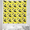 thumbnail image 1 of Lemons Tapestry, Summer Breeze Sketched Yellow Lemon and Skinless Half Slices, Fabric Wall Hanging Decor for Bedroom Living Room Dorm, 5 Sizes, Black White and Yellow, by Ambesonne, 1 of 1