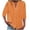 Orange, variant on Button Down Shirts for Women Business Tops Half Sleeve Blouses Loose Fit Casual Solid Color Office Work Tunic Top