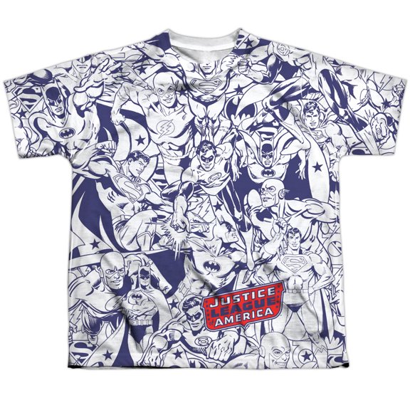 Dc - Justice All Around - Youth Short Sleeve Shirt - Small