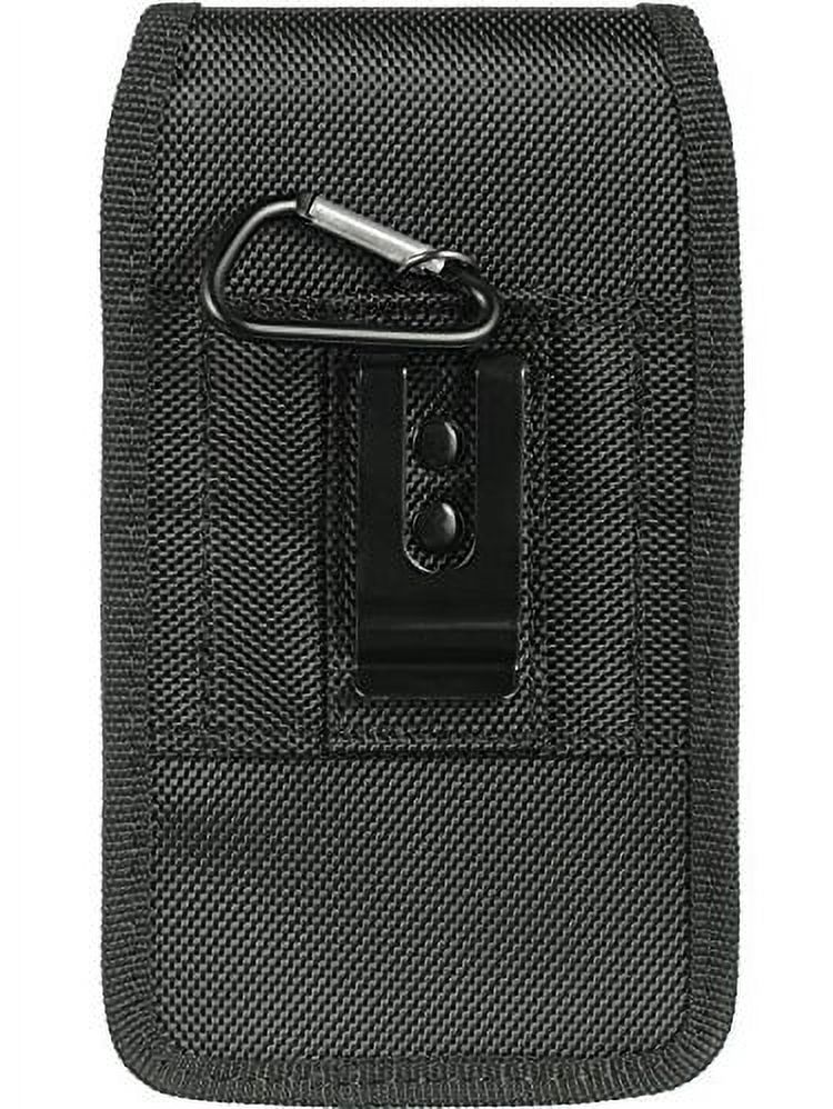 Extra Large Durable Vertical Nylon Velcro Pouch with Duty Metal