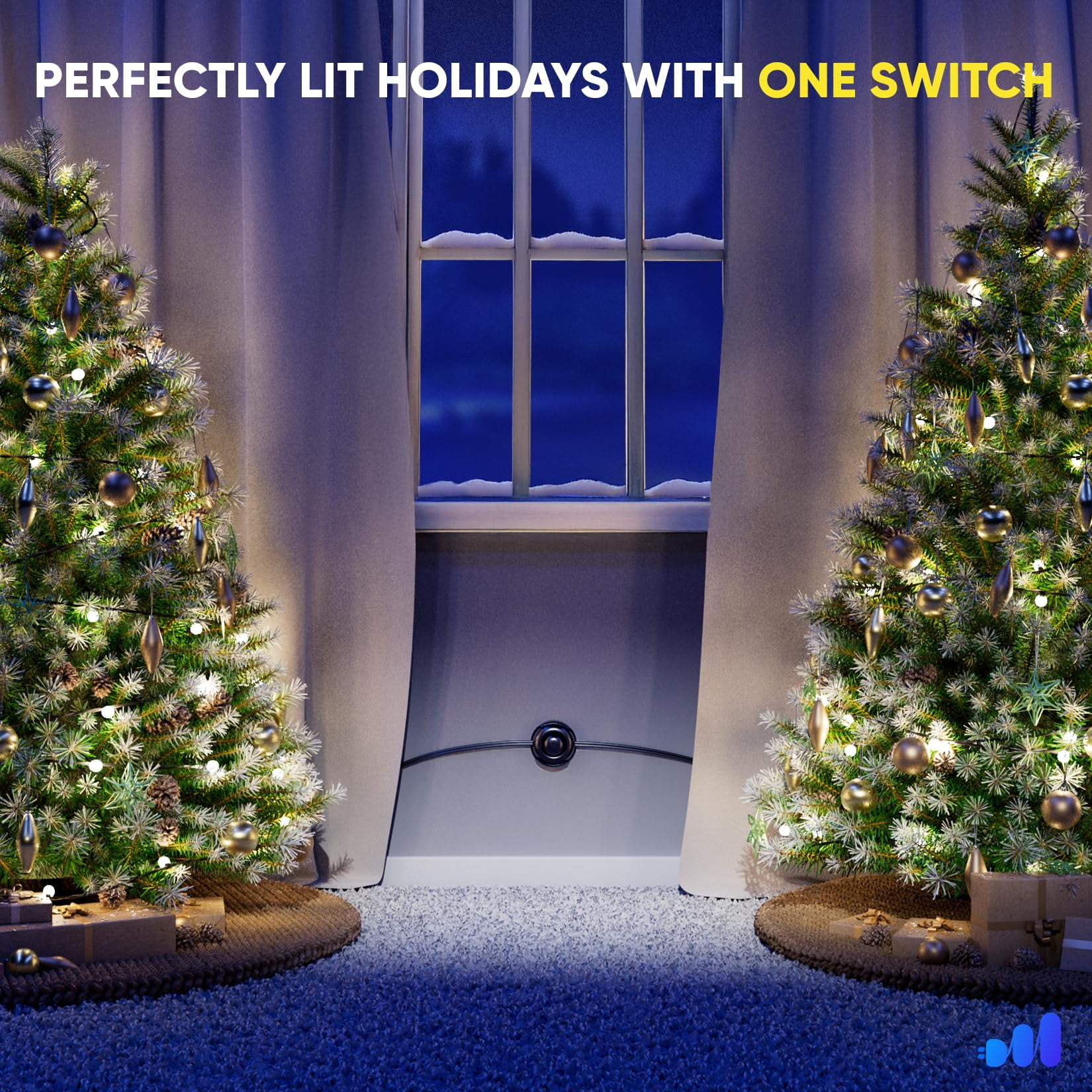 Maximm Extension Cord with On/Off Switch and Cradle, 2-Prong Flat Plug, 16 AWG, UL Certified, Black – 5 Feet – Easy Foot-Controlled Power for Indoor Use