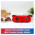 thumbnail image 7 of YfulYde Deluxe Chocolatiere Dual Electric chocolate Melter with 100+ Piece Accessory Kit for Chocolate and Candy Melts17.6 oz (500 g) Fondue Pot Set DIY Candy Maker for Dessert Special Occasion Red, 7 of 7