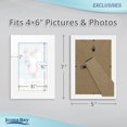 thumbnail image 4 of Icona Bay 4x6 White Picture Frames, 3 Pack, Exclusives Tabletop Frames, 4 of 7