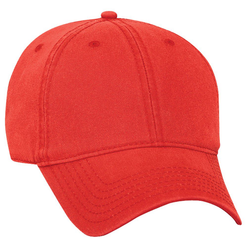 faded red baseball cap