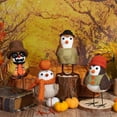 thumbnail image 6 of Lksixu Thanksgiving Birds Ornaments, Fall Decorations for Home, 3D Bird Figurines Cute Plush Birds Doll with Clothes and Hat, Inseparable Birds Harvest Table Decor Animals Garden Statue for Window, 6 of 9