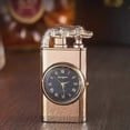 thumbnail image 3 of Windproof Dual Fire Switch Lighter With Watch Unique Multifunctional Watch Lighter for Men Male, 3 of 5