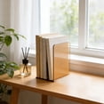 thumbnail image 6 of Bookends, Book Stand, Desktop Organizer, Clear Acrylic Book Holder for Desk Shelf, Modern Sturdy Design, 6 of 6