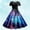 #068-Multicolor, variant on Haivin Spring/Summer Women's Round Neck Short Sleeve Dress Retro Print A-line Dress