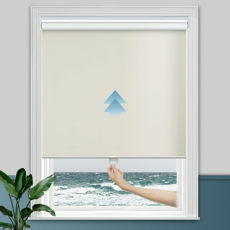 Persilux Roller Blinds Cordless Window Blinds 100 Blackout Roller