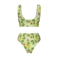 thumbnail image 5 of Daiia Cute Dinosaurs Cartoon Women's Bikini Set Two Piece Swimsuit High Waisted Bikini Adjustable Straps Bikini Perfect for Beach, Pool, and Summer Vacation-Medium, 5 of 9