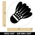 thumbnail image 2 of Badminton Shuttlecock Birdy Self-Inking Rubber Stamp Ink Stamper - Green Ink - Medium 1 Inch, 2 of 7