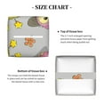 thumbnail image 5 of Sikiie Cartoon Owls Leather Tissue Box Cover Square, tissue box holder, Tissue Box with Bottom Belt-5.2”x5.2”x5.2”, 5 of 7