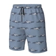thumbnail image 5 of Naloa Cute Whale Men's Beach Shorts, Surfing shorts, Swim trunks, Quick Dry Swim Trunks for Surfing Beach Fun - Large, 5 of 9
