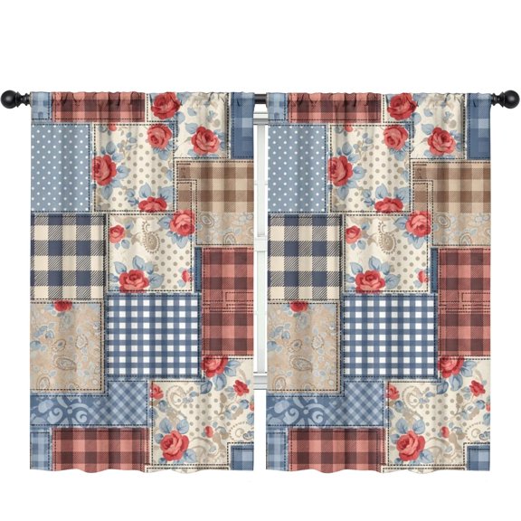 Pioneer Flower Floral Print Pattern Insulated Teens Curtains Set Of 2, Bedroom Essentials, Toddler Room Decor 52"x84"