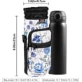 thumbnail image 4 of Nuovoware Water Bottle Carrier Bag, 40oz Bottle Pouch Holder, Adjustable Shoulder Hand Strap 2 Pocket Sling Neoprene Sleeve Sports Water Bottle Accessories for Hiking Travelling, 4 of 7