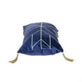 thumbnail image 3 of Parkland Collection Zella 12x24" Quilted Fabric Throw Pillow in Blue/Gold, 3 of 3