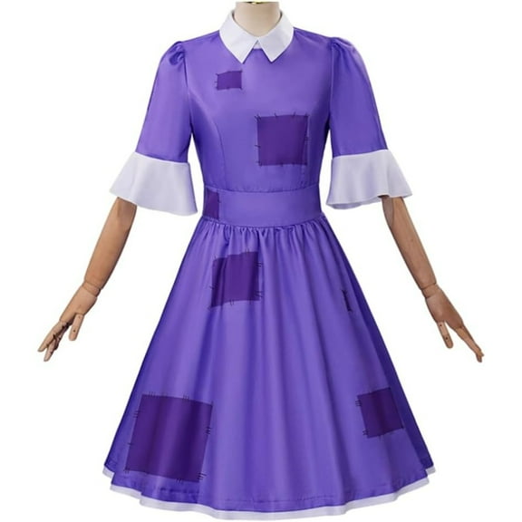 Purple Carnival Dress Outfit Circus Clothes Patch Dress
