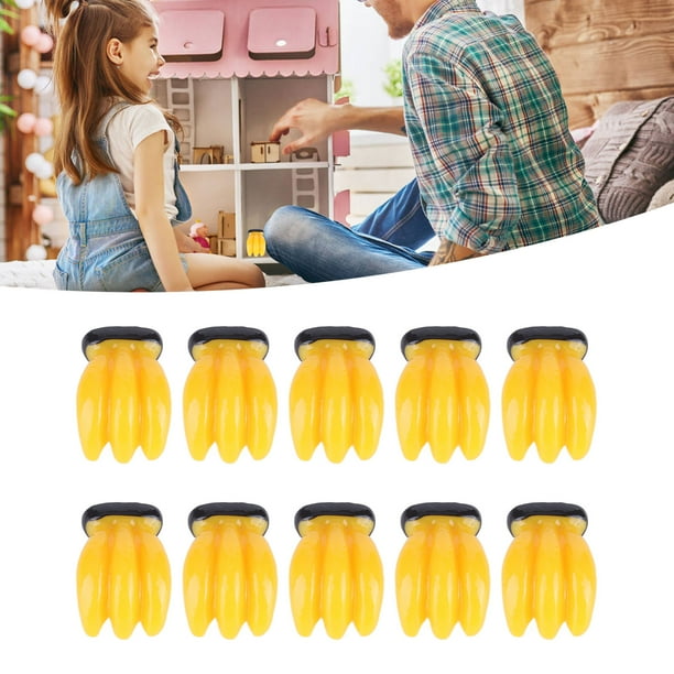 Mini Dollhouse Banana Decorations, Dollhouse Fruit Decorations