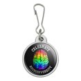 thumbnail image 1 of Celebrate Neurodiversity Brain Autism Rainbow Spectrum Jacket Handbag Purse Luggage Backpack Zipper Pull Charm, 1 of 4