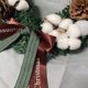 thumbnail image 3 of Feliz Navidad Para La Puerta Delantera Corona De Navidad Artificial De Invierno Con Cono De Pino Algodón Decorativo Para Ventanas Chimeneas Escaleras Methold HA039283-00, 3 of 6