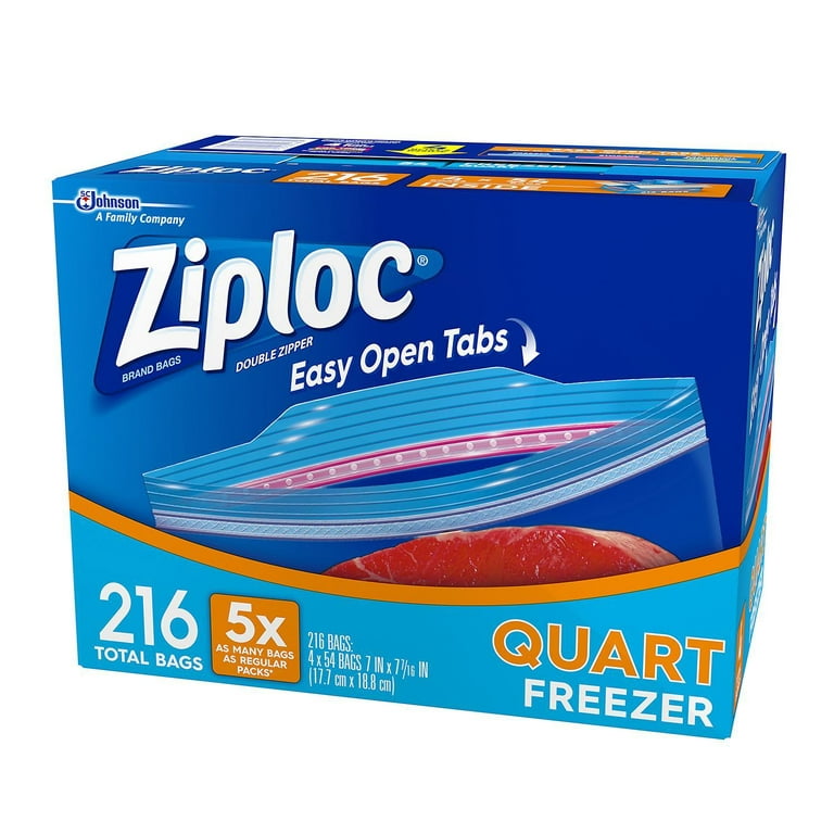 Ziploc Brand Holiday Freezer Gallon Bags, 14 CT, Reusable, Easy Open Tabs,  Secure Double Zipper, Non-Slip Texture, Limited Edition, Festive Holiday  Designs