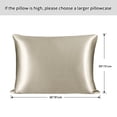 thumbnail image 3 of PiccoCasa 25 Momme Silk Pillowcase with Zipper Closure, King Taupe, 3 of 8
