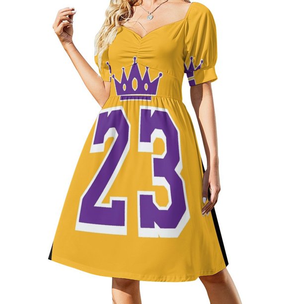 Vestido de manga corta de local LeBron King 23, vestidos elegantes para fiesta de graduación.