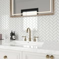 thumbnail image 6 of VEELIKE White Herringbone Backsplash Tiles Stickers 6 Sheets Peel and Stick Backsplash Tiles 12"x12", 6 of 10