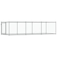 thumbnail image 5 of vidaXL Dog Cage Grey Galvanized Steel Large Durable Dog Cage, 5 of 6