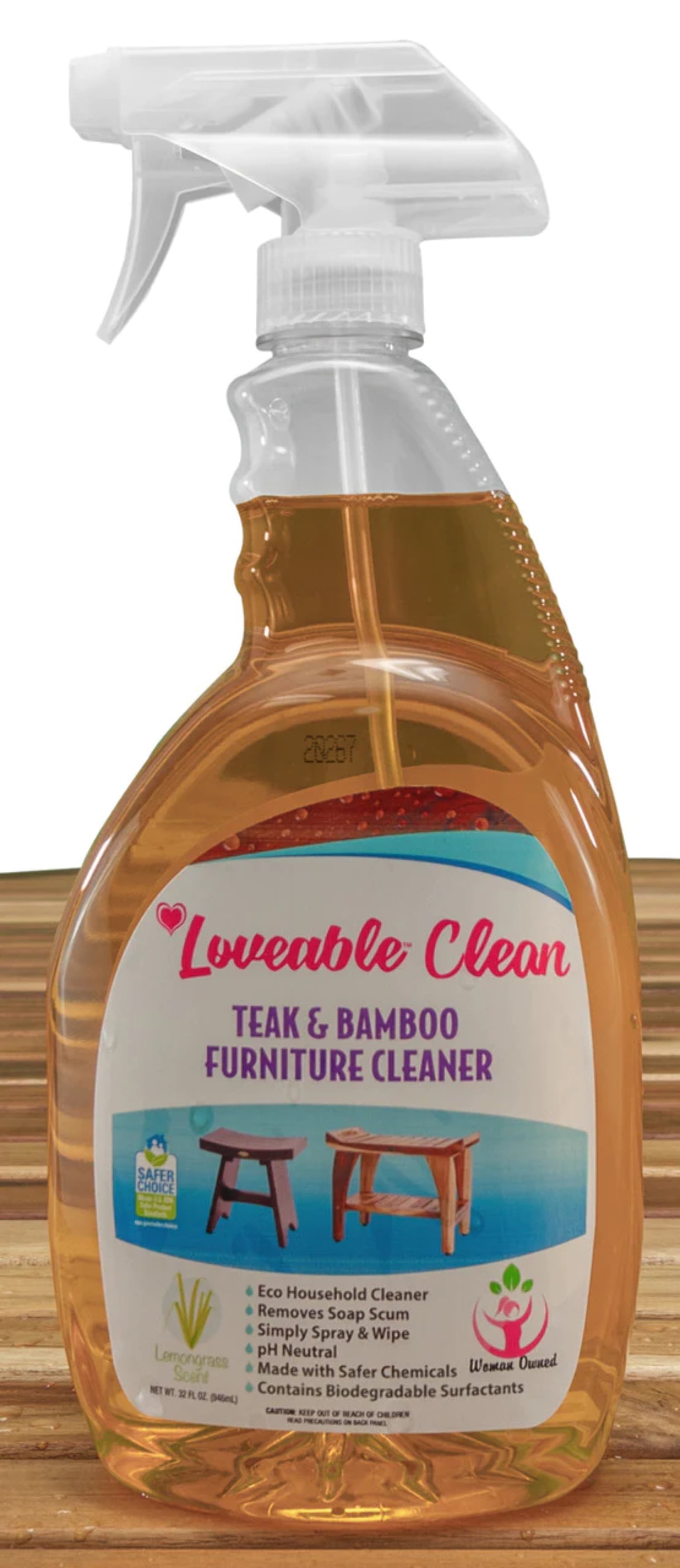 Loveable® Mold Stain Remover for Teak and Hardwoods 32oz Bottle