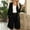 Black, variant on Two Piece Outfits for Women, Womens Cotton Linen Suit Shirt and Shorts Suit Patchwork Loose Shirt Coat Elastic Shorts Leisure Suit Black S